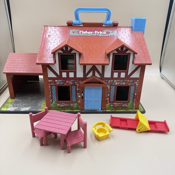 Fisher-Price Other - Fisher Price Little People Family House Fisher Price #952 Play 1980s Vintage